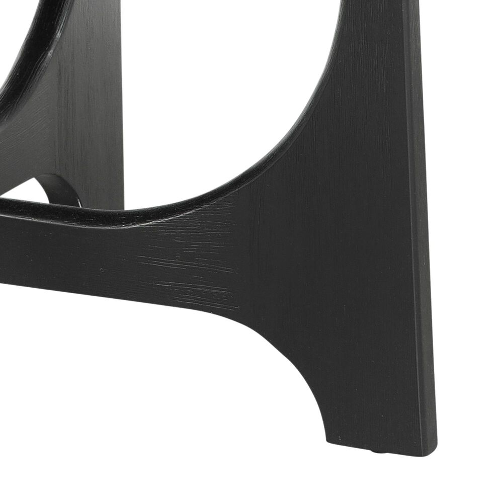 Bassett Mirror Company Dunnigan Round Cocktail Table in Black Matte, , large