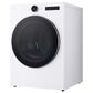 LG 7.4 Cu. Ft. Smart Front Load Gas Dryer with Sensor Dry and Steam in White, , large