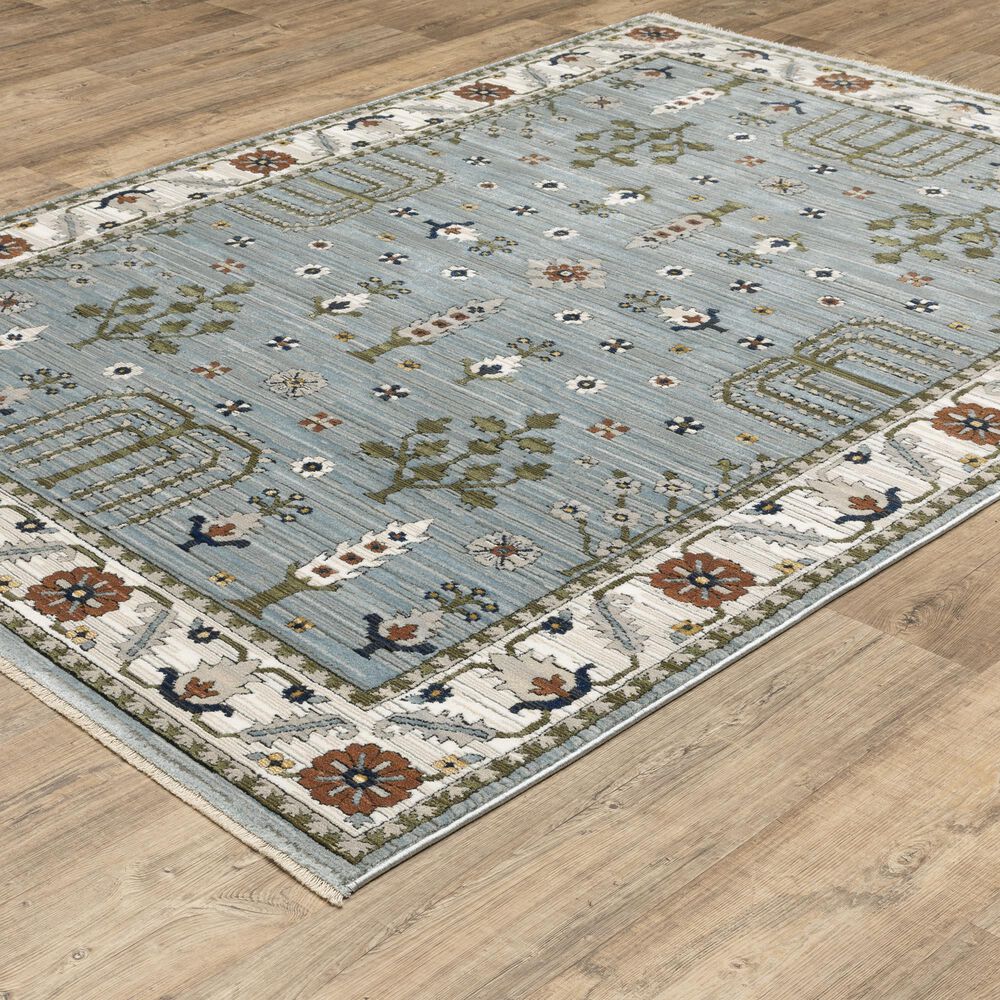 Oriental Weavers Keira KEI06 Blue and Green 6&#39;7&quot; x 9&#39;6&quot; Area Rug, , large