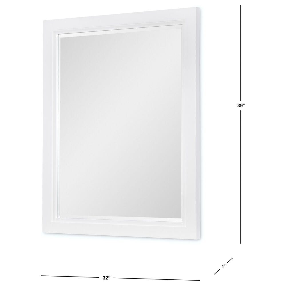 Legacy Classic Dutton Rectangular Mirror in Natural White, , large