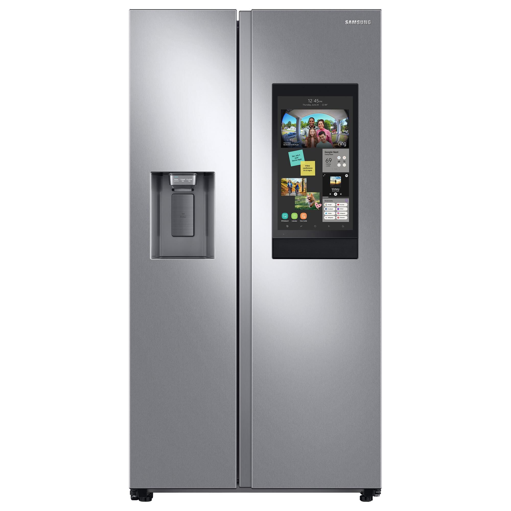 Samsung fridge sales freezer with screen
