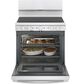 GE Appliances 30" Freestanding Self-Cleaning Radiant Front-Mount Range in White, , large