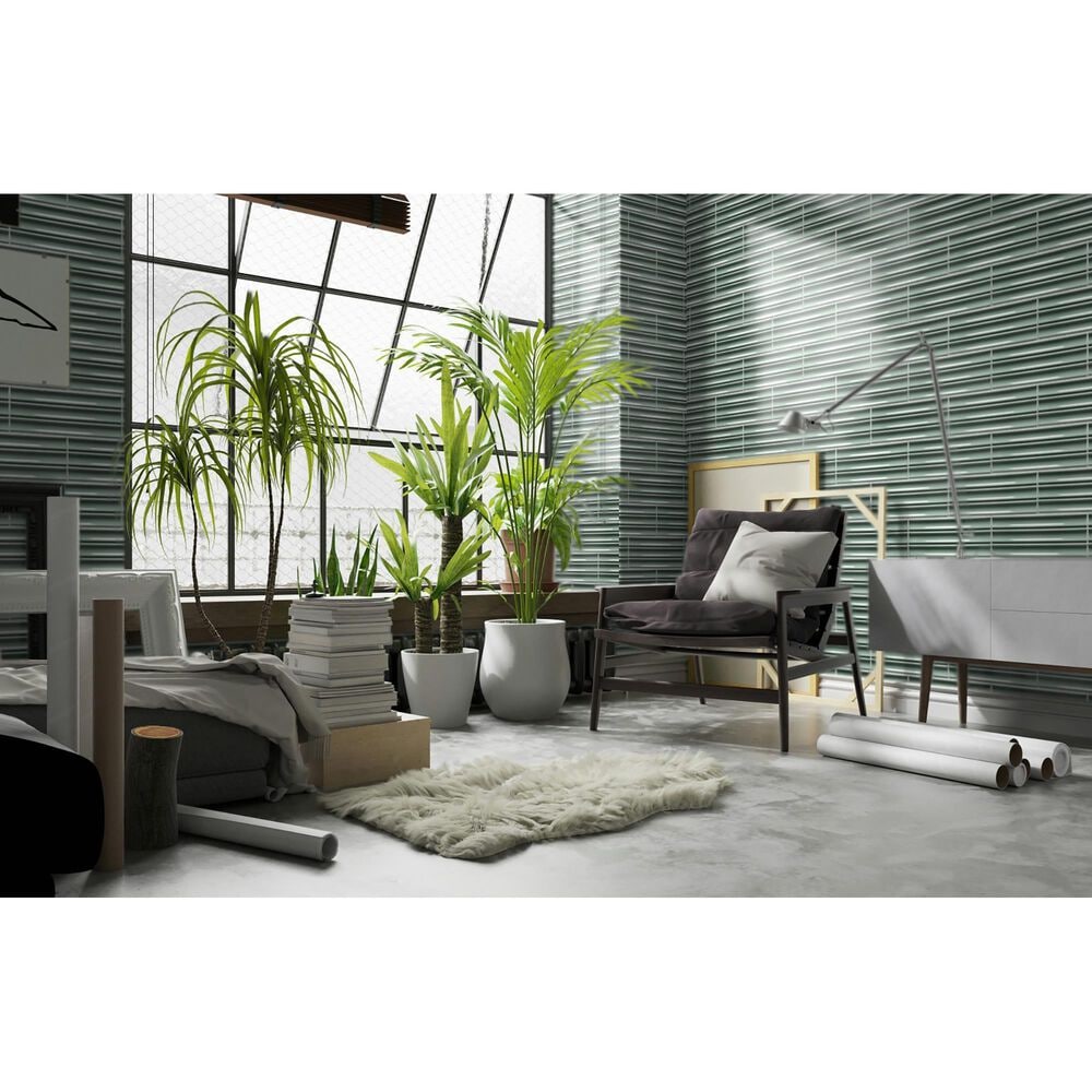 Emser Tubage Aloe 7&quot; x 16&quot; Porcelain Tile, , large