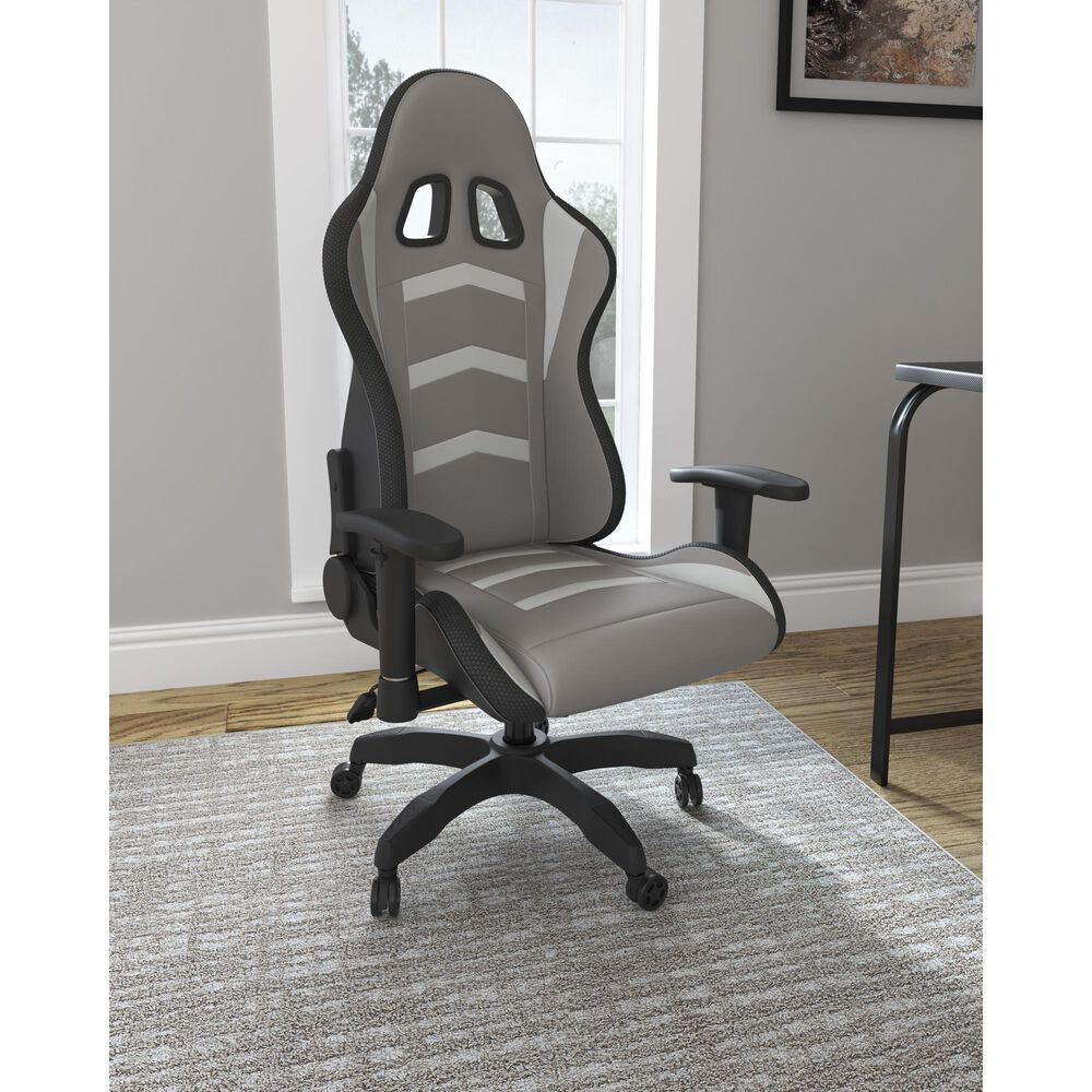 Ashley Lynxtyn Swivel Desk Chair in Black, , large