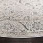 Safavieh Isabella 6"7" Round Light Grey and Cream Area Rug, , large