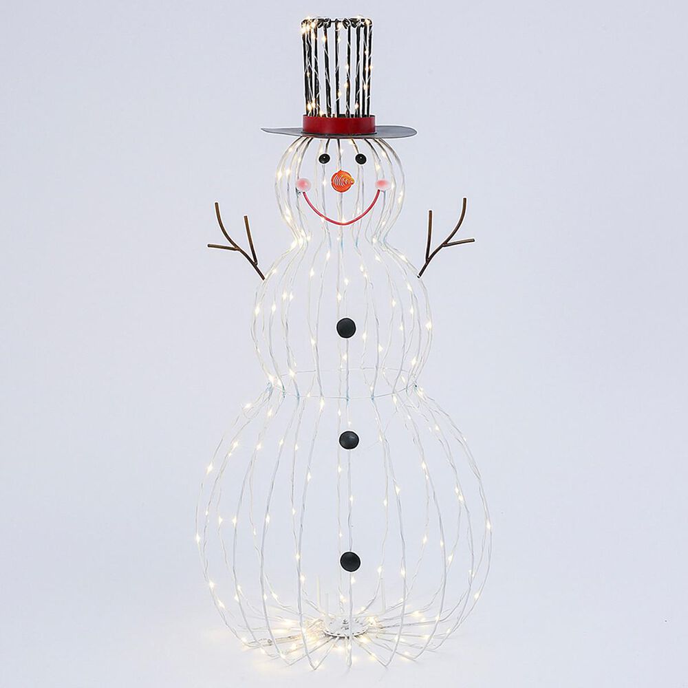 The Gerson Company GIL 33" Lighted Wire Snowman with Remote Control, , large
