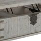 Ashley Carynhurst Lift Top Coffee Table in White Wash Gray, , large