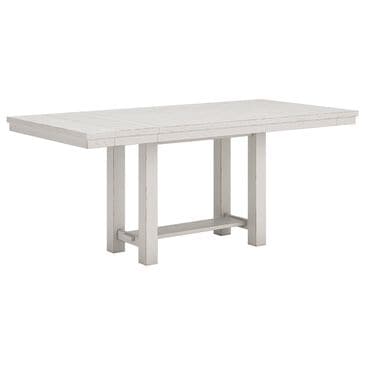Ashley Robbinsdale Counter Height Dining Table with 2 Leaves in Antique White, , large