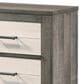 Crown Mark Rhett 3-Piece Queen Platform Bedroom Set with Two Nightstands in Gray and White, , large