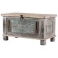 Jaipur Home One of a Kind Old World Treasure Storage Trunk in weathered Grey and Natural, , large