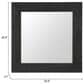 Zuo Modern Kare Wall Mirror in Black, , large