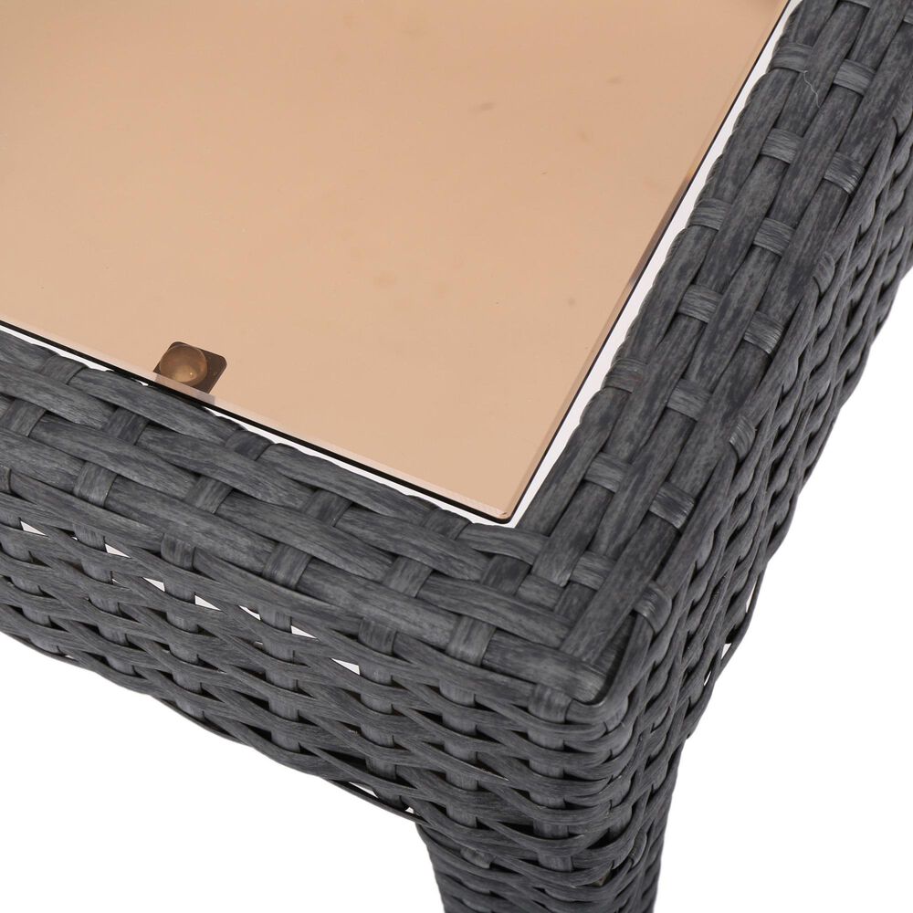 Hearth and Haven Antibes Patio Side Table in Grey, , large
