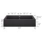 Blanco Vintera 33" Equal Double Apron Farmhouse Sink in Anthracite, , large