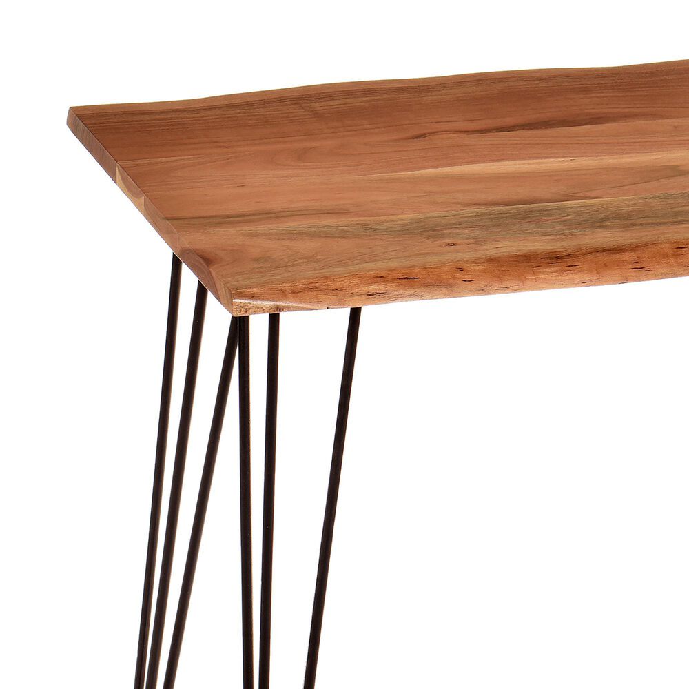 Carolina Chair and Table Seti Live Edge Bar Table in Natural/Black, , large