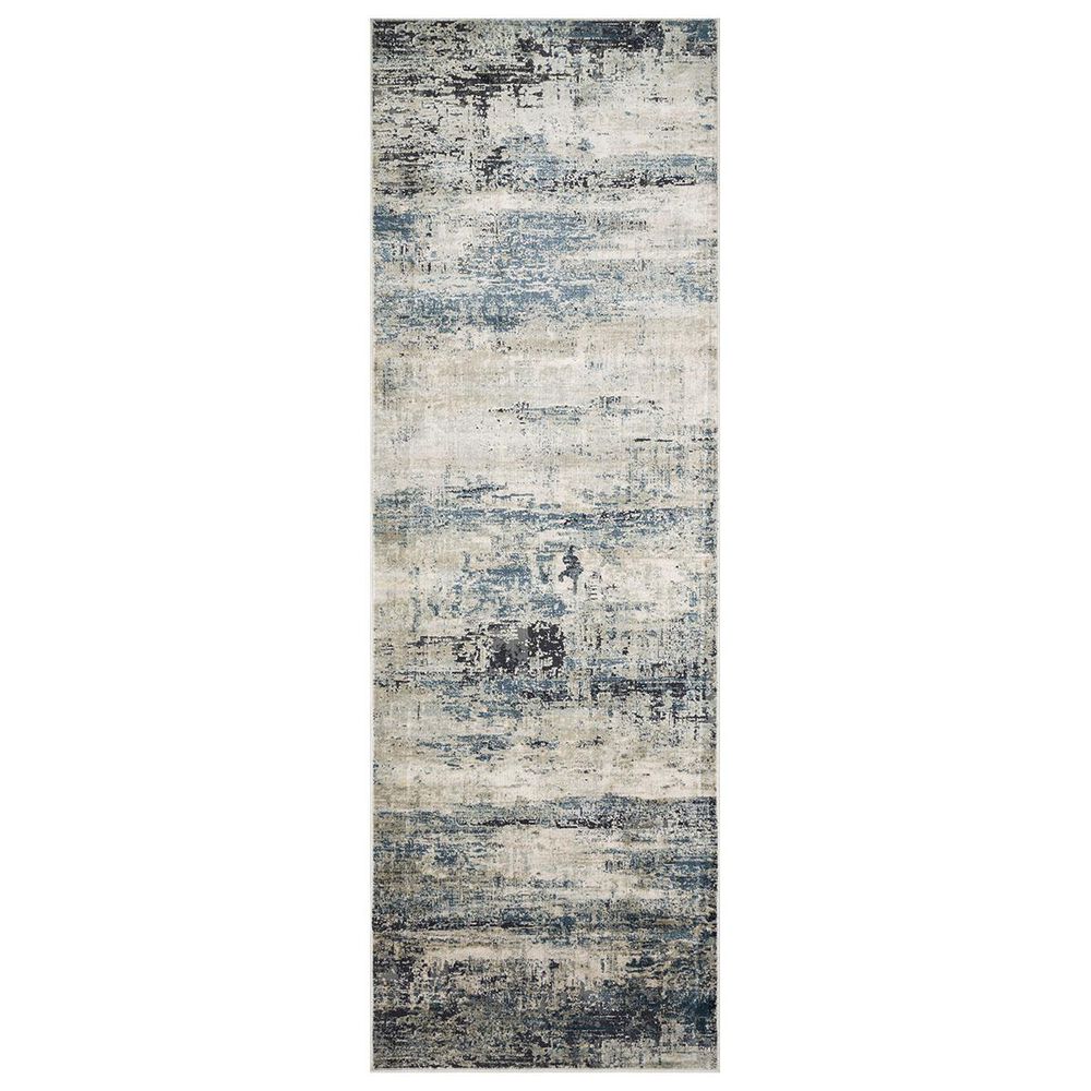 Loloi Cascade CAS-05 2"7" x 8" Ocean and Grey Runner, , large