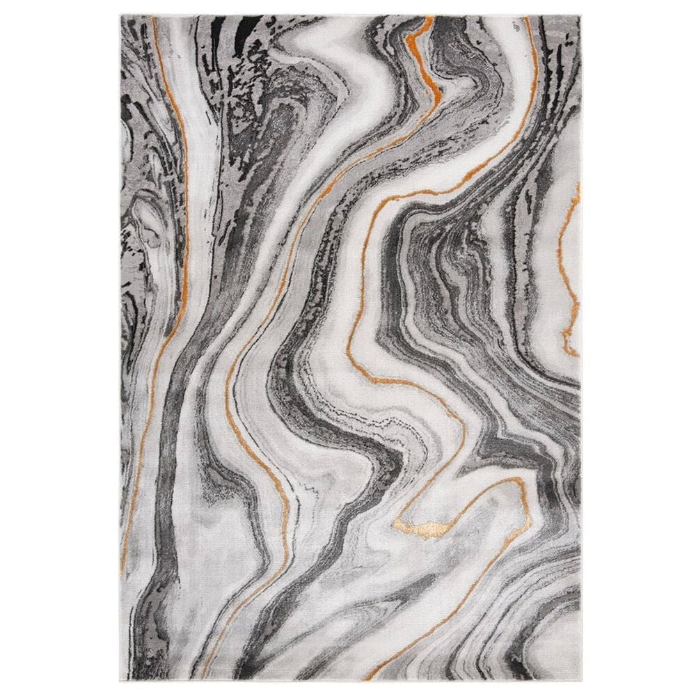 Safavieh Craft 4" x 6" Grey and Gold Area Rug, , large