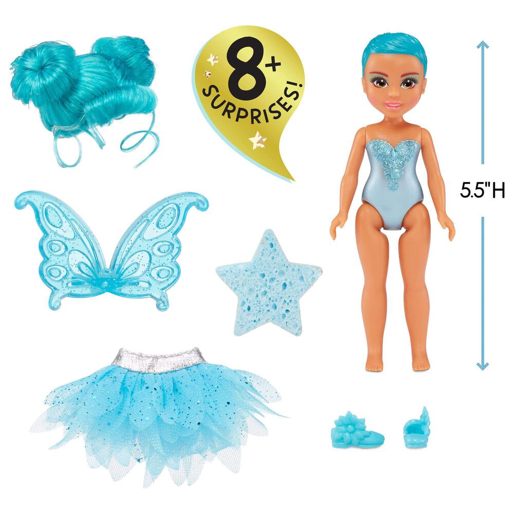 Dream Bella Dream Bella Color Change Surprise Little Fairies - Dream Bella 5.5&quot; Fairy Doll in Teal, , large