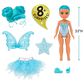 Dream Bella Dream Bella Color Change Surprise Little Fairies - Dream Bella 5.5" Fairy Doll in Teal, , large