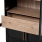 HOMLUX HOMLUX 71" Tall Arched Kitchen Pantry Cabinet with Door Shelves, Farmhouse Kitchen Storage Cabinet with Open & Adjustable Shelves, Hidden Drawer & Glass Door, Cupboard for Kitchen, Dining Room, Black, , large