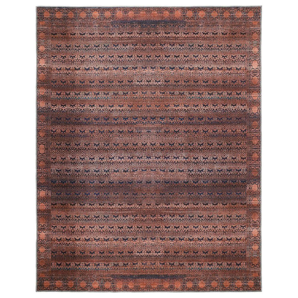 Feizy Voss 2"7" x 8" Tan and Blue Runner, , large