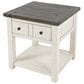 Waltham Madison County End Table in Vintage White, , large