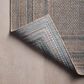 Amber Lewis x Loloi Topanga 5"3" x 7"6" Natural and Teal Indoor/Outdoor Area Rug, , large