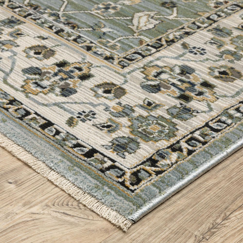 Oriental Weavers Keira KEI07 Blue and Green 6&#39;7&quot; x 9&#39;6&quot; Area Rug, , large