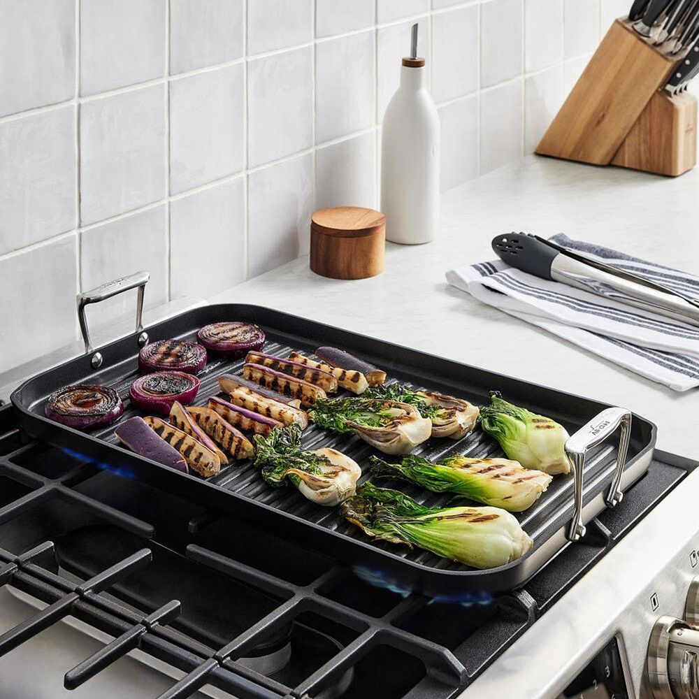 All-Clad HA1 Expert Nonstick Double Burner Griddle in Black, , large