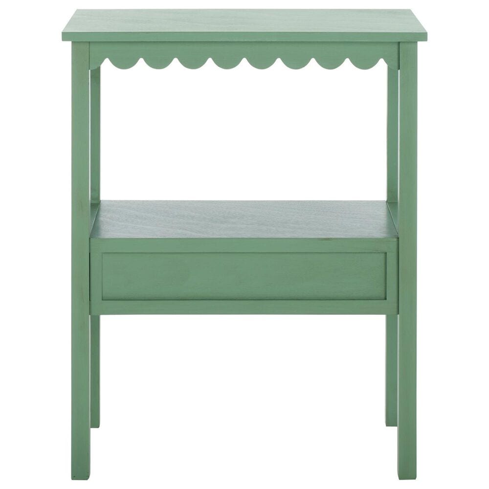 Safavieh Haven Low Drawer End Table in Sage Green, , large