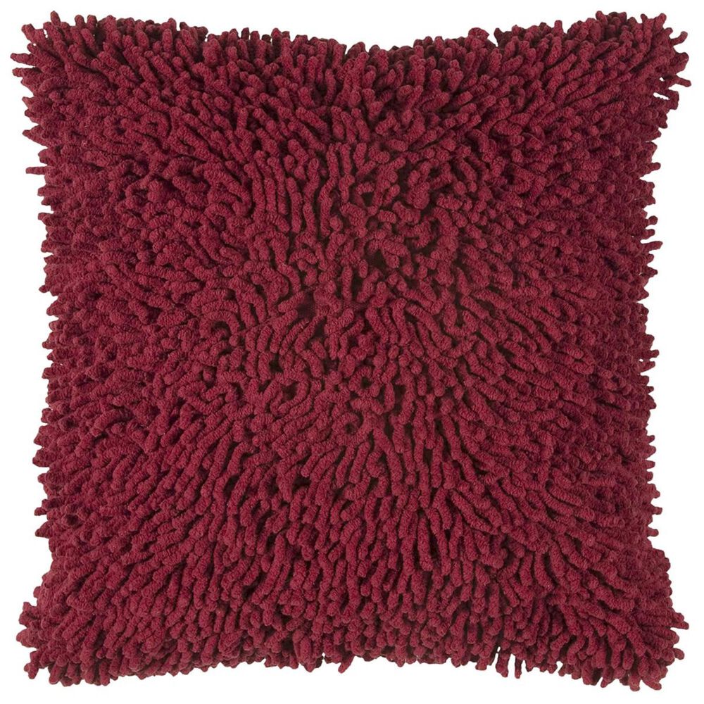 Rizzy Home 18" x 18" Pillow Cover in Solid Red, , large