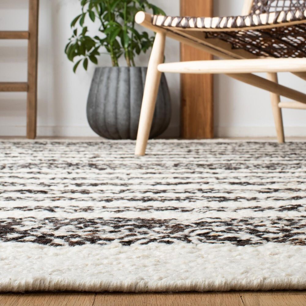 Safavieh Natura NAT329Z 3&#39; x 5&#39; Black and Ivory Area Rug, , large