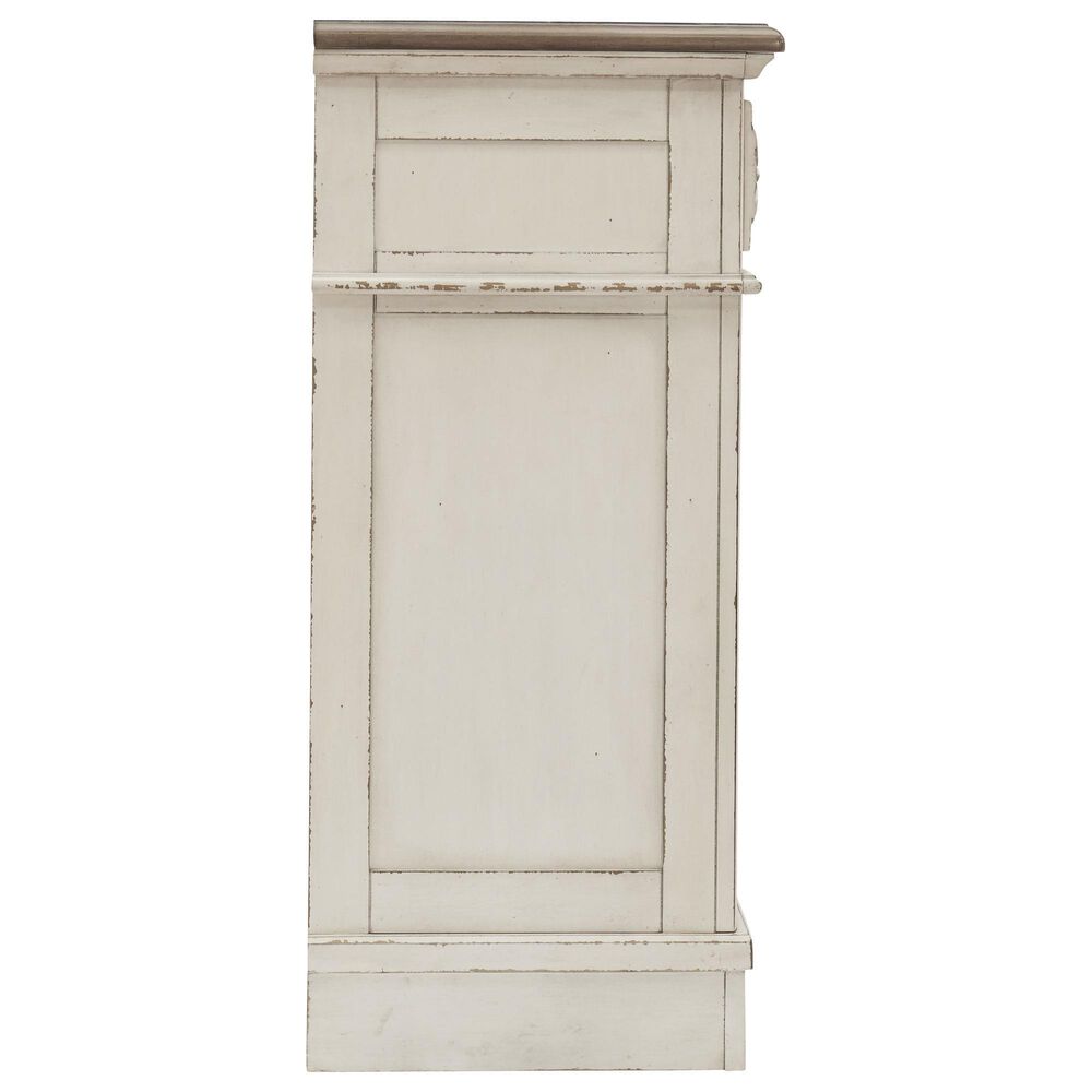 Ashley Realyn 5-Piece King Bedroom Set in Chipped White and Distressed, , large