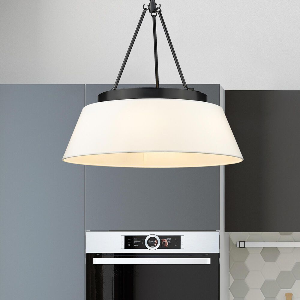 Golden Lighting Penn Chandelier in Matte Black, , large