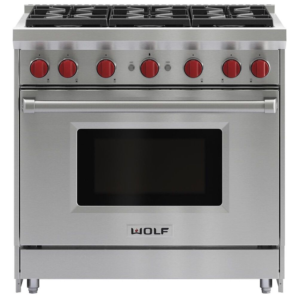 Wolf 6 Burner All Gas Range Liquid Propane Nebraska Furniture Mart