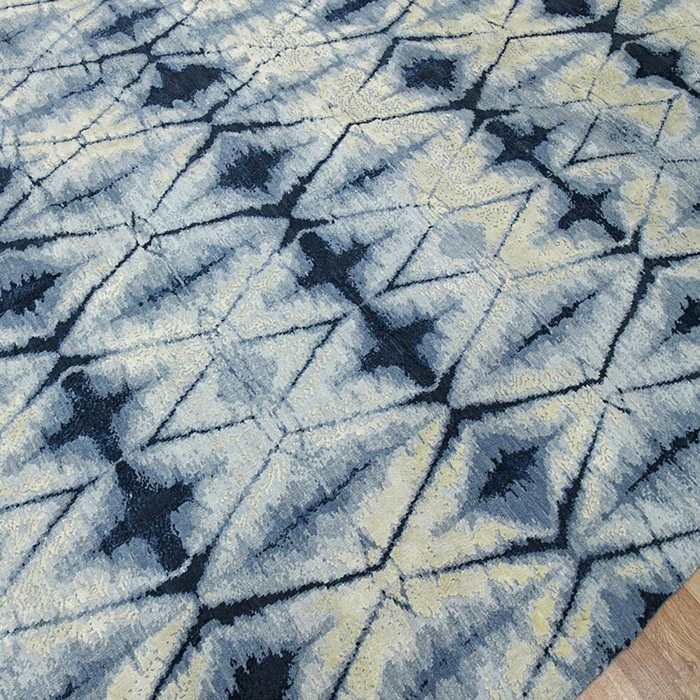Amer Rugs Hermitage Geometric 2&#39; x 3&#39; Blue Sapphire Area Rug, , large