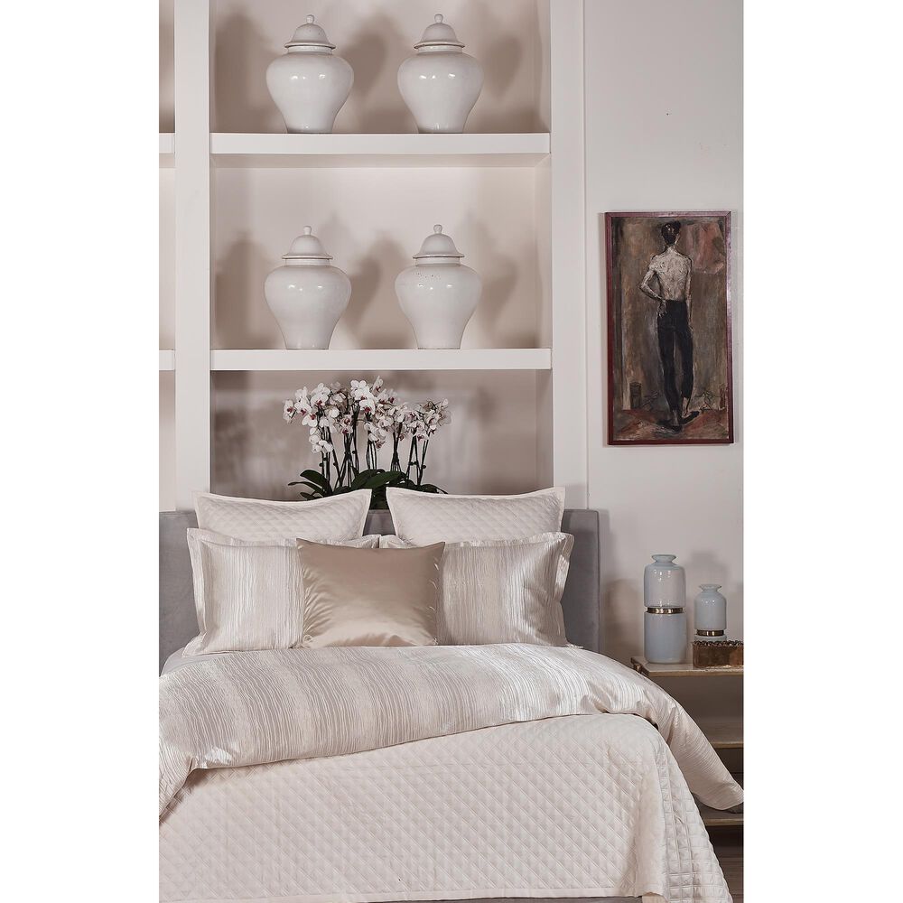 Ann Gish Art Of Home 4-Piece King Double Diamond Coverlet Set In Ivory, , large