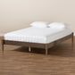 Baxton Studio Cielle Full Platform Bed Frame in Weathered Grey, , large