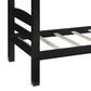 Linon Home Decor Levi Twin Over Twin Bunk Bed in Black, , large