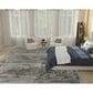 Nourison Harmony 9"9" x 13"9" Ivory and Charcoal Area Rug, , large