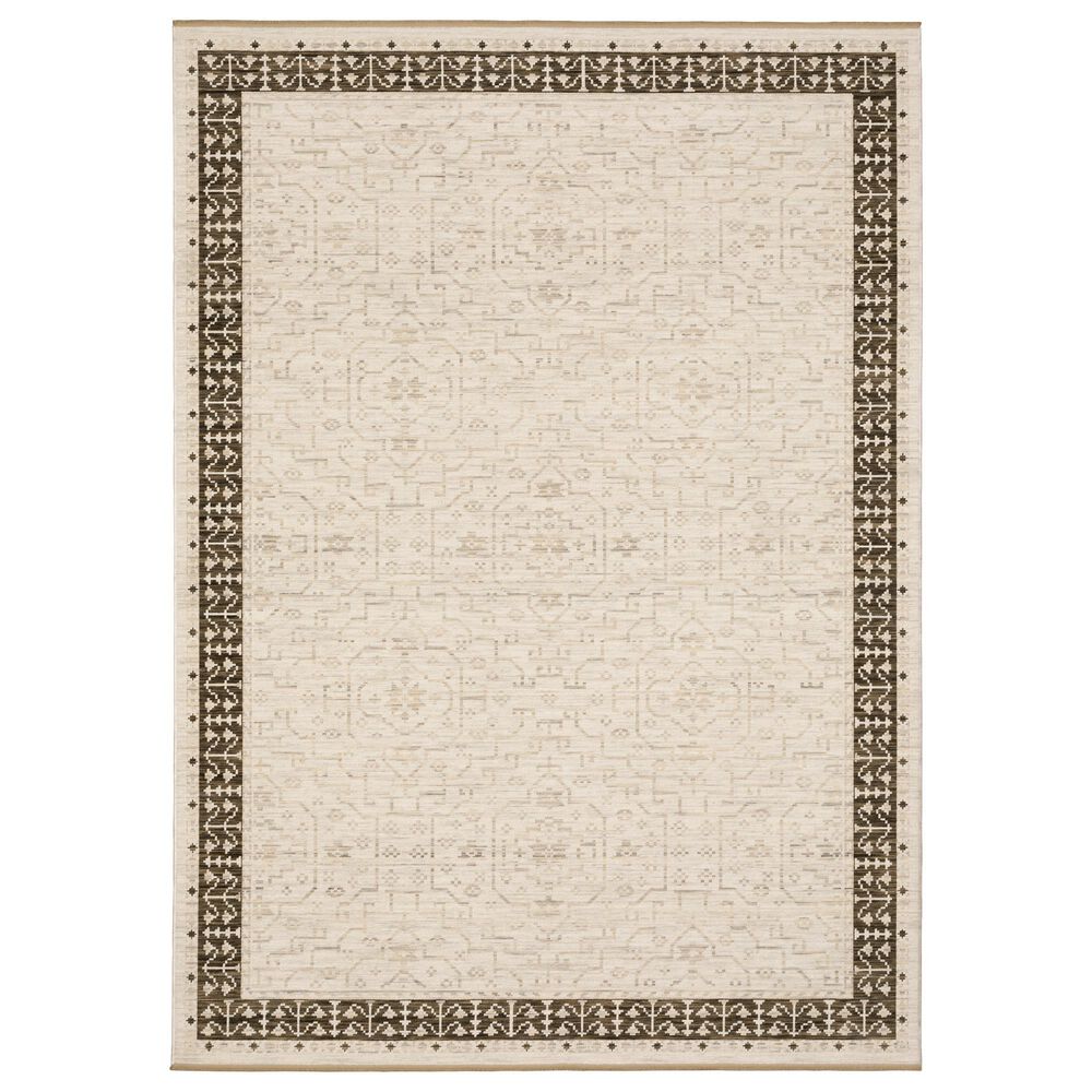 Oriental Weavers Acacia Beige and Brown 9"10" x 12"10" Area Rug, , large