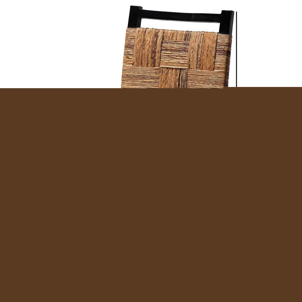 Baxton Studio Raniya Side Chair in Natural Brown and Black, , large