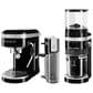 KitchenAid 47 Oz Semi-Automatic Espresso Machine in Onyx Black, , large