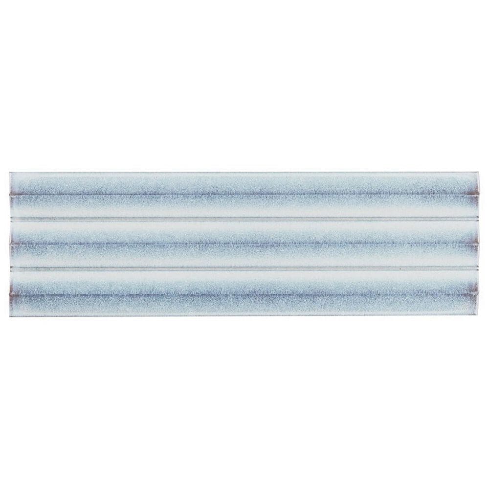 Soho Studio Accordion Iris White 5" x 16" Porcelain Tile, , large