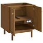 James Martin Laurent 30" Single Bathroom Vanity in Honey Oak with 3 cm Charcoal Soapstone Silestone Top and Rectangular Sink, , large