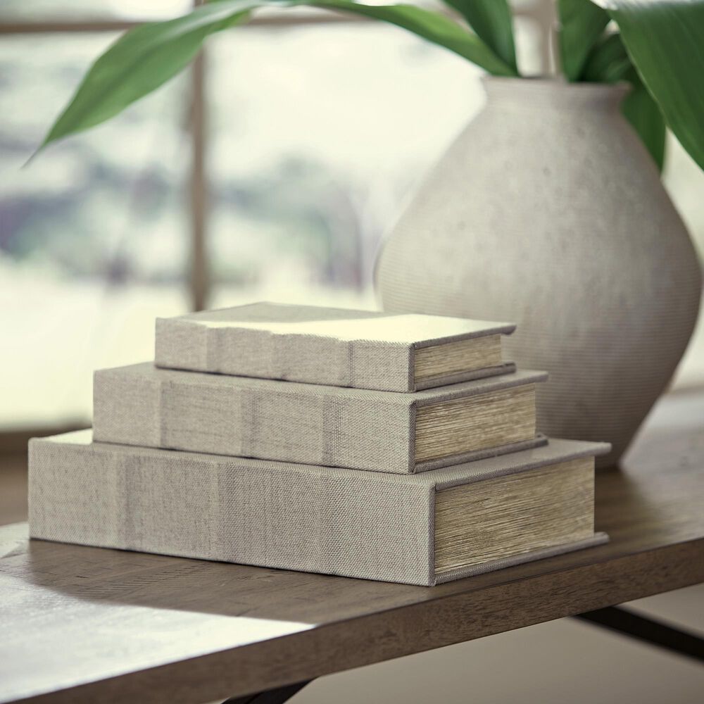 Ashley Jolina Decorative Box in Linen &#40;Set of 3&#41;, , large