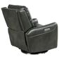 Steve Silver Athens Triple Power Swivel Recliner in Charcoal, , large