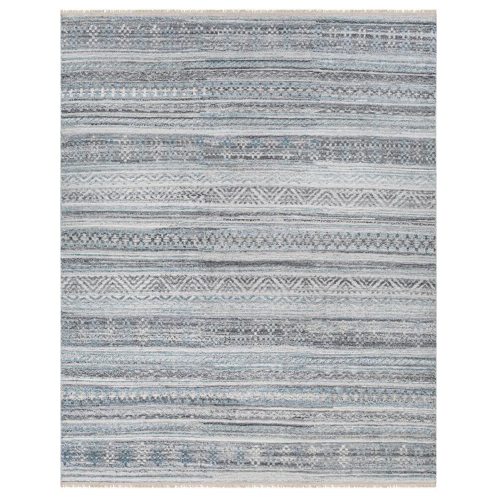 Surya Pompei 2" x 3" Dark Blue, Slate, Black, Brown and Off White Area Rug, , large