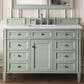 James Martin Vanities Brittany 48" Single Bathroom Vanity in Sage Green with 3 cm Arctic Fall Solid Surface Top and Rectangular Sink, , large