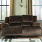 Signature Design by Ashley Clonmel Manual Reclining Loveseat in Chocolate, , large