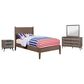 Furniture of America Lennart 4-Piece Full Bedroom Set in Gray, , large